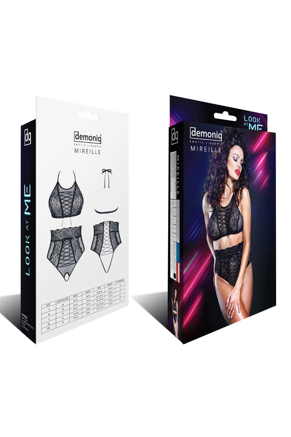 schwarzes Set Mireille - XXL-7