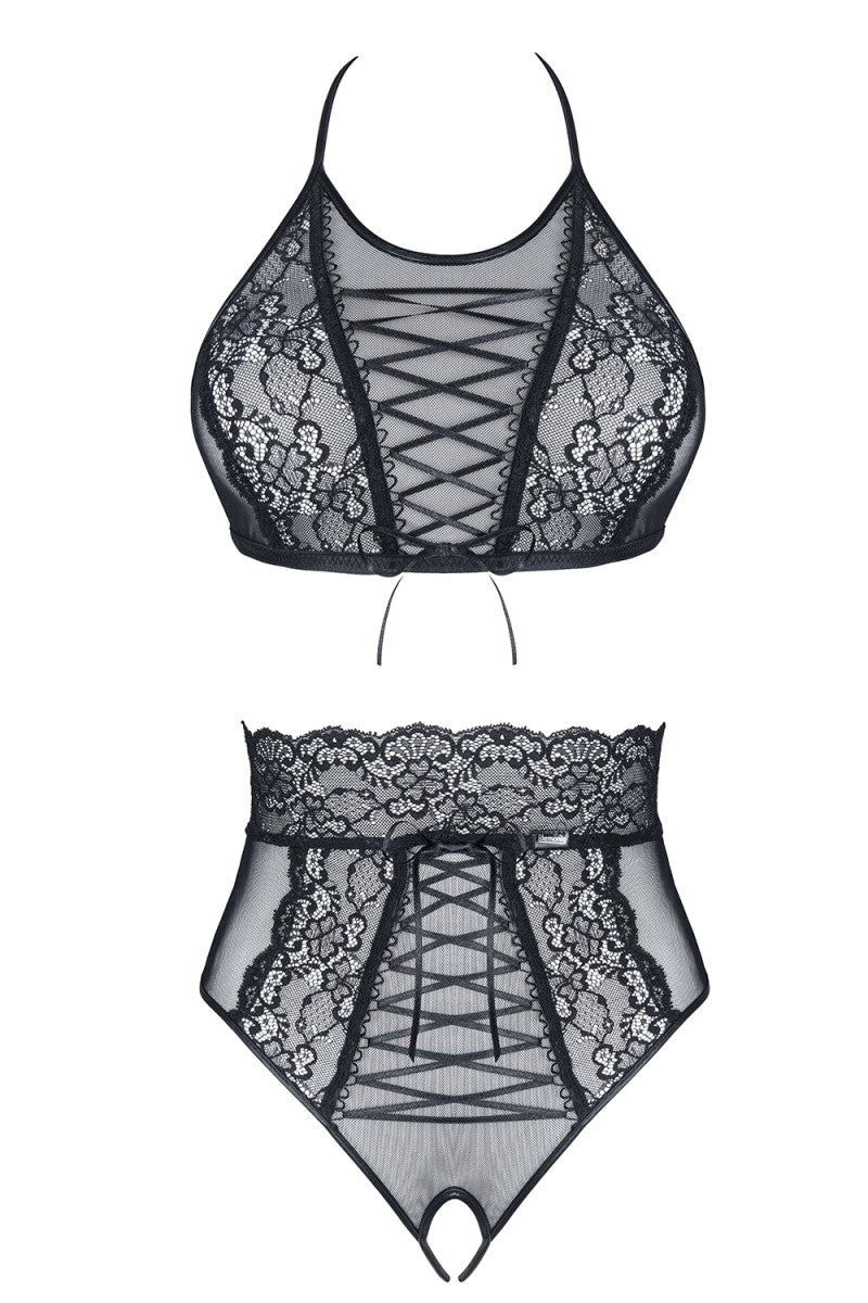 schwarzes Set Mireille - XXL-0
